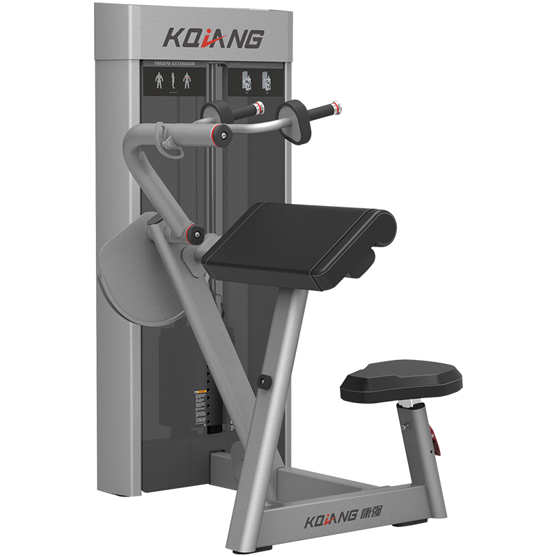 3044am永利商用健身房坐姿三头肌前压训练器8008专用力量器械无氧健身器械