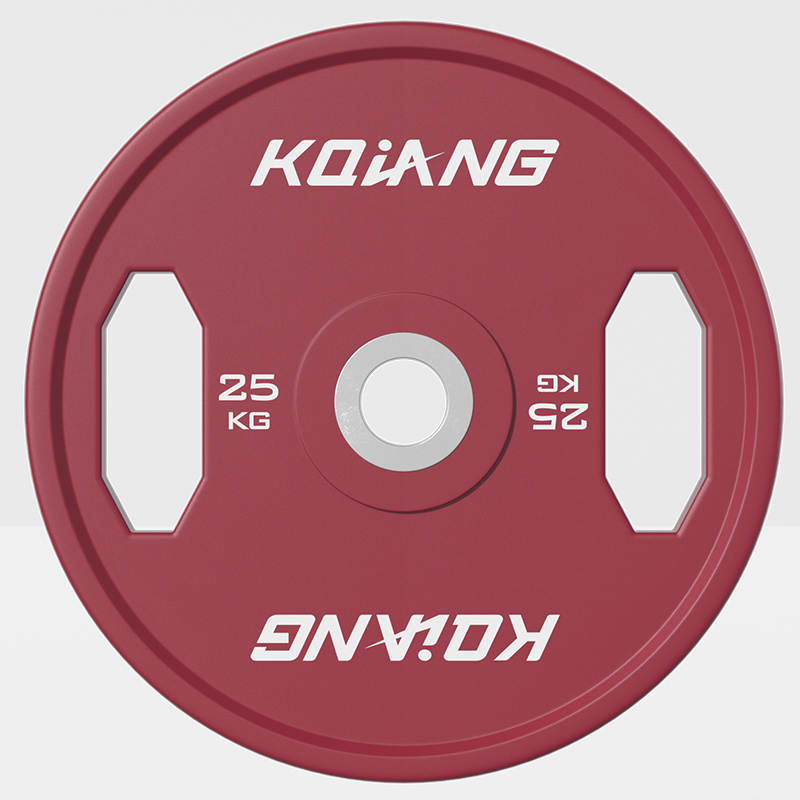 3044am永利CPU彩色橡胶环保无味杠铃片举重力量举杠铃举重片 25kg