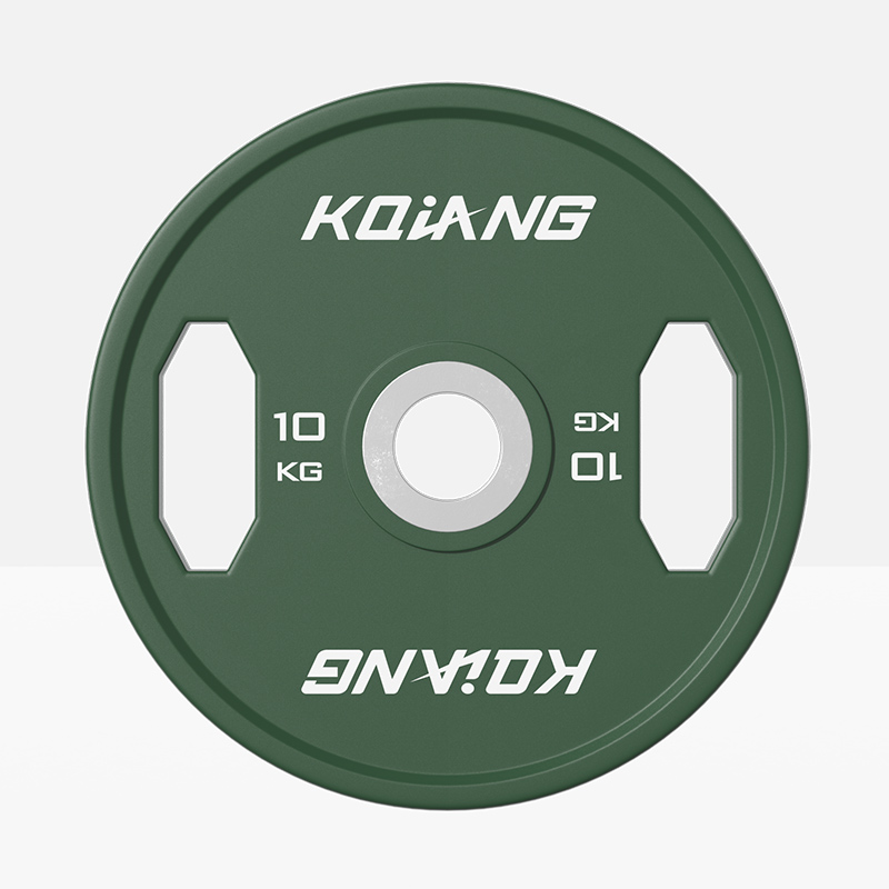 3044am永利CPU彩色橡胶环保无味杠铃片举重力量举杠铃举重片 10kg